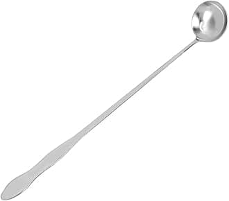 Cocktail Mixing Spoon,Stainless Steel Long Handle Bar Mixing Spoon Coffee Scooper Ice Cream Spoon Dessert Scoop Cocktail Stirring Spoon for Coffee Ice Tea(long handle mixing spoon)