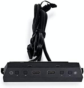 Lian Li Lancool 216 Mid-Tower Glass Case - High Cooling Performance With Controller, Dual 160mm Front and 140mm Rear PWM Fans, Airflow Focused, Up To 10 Fans (Lancool 216Rc-X Black)