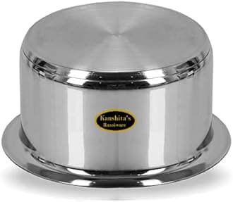 Kanshita's Rasoiware Stainless Steel Induction Bottom Friendly Patila/Tope/Pot with Lid 2.5 Liter (Induction & Gas Stove)