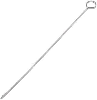 Barbeque Accessories, Barbeque Skewers, Used for Barbequing Meat, Poultry, Seafood, Vegetables, Cheese, Fruit, Stainless Steel, 24 Pieces, 12 Inches Long