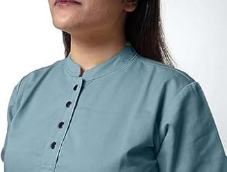 UNIFORM CRAFT Women's Polyester and Cotton Twill Support Staff Uniform, Green and Grey