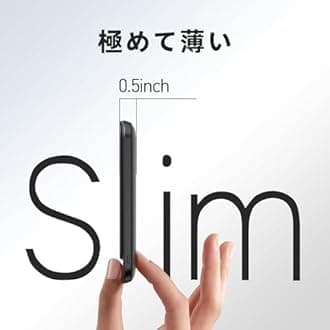 iWALK Mobile Bank, Magnetic Wireless Charging, Ultra Thin, 5,000 mAh, Compact, Magnetic/Wireless Output, USB-C Port & LED Display, PSE Technology Standards, Compatible with iPhone 16/15/14/13/12