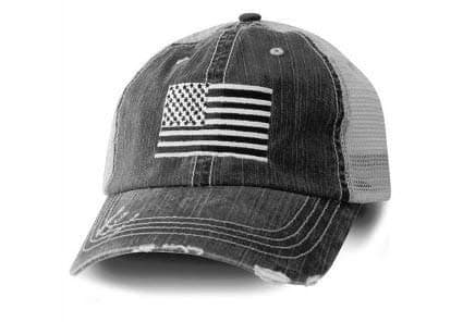 American Flag Cap - Black