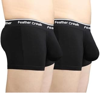 Mens Pouch Trunks Separate Big Enhance Underwear Briefs Comfy Mid-Rise Pouch Bikini Brief Boxer Briefs