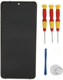 6.8 OLED Original for Samsung Galaxy S21 Ultra, LED LCD Display Touch Screen Digitizer Assembly S21ultra 5G LCD Screen Replacement with Black Frame, Tested Before Shipping