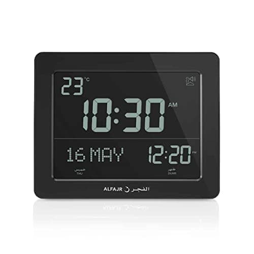 Modern Design Wall and Table Clock (Black)