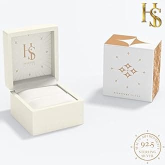 HIGHSPARK 925 Silver Men's Square Solitaire Stud Earring | 92.5 Sterling Silver and Diamond like Brilliance Sparkling Zirconia | Single Stud for Men | Lovely Gift