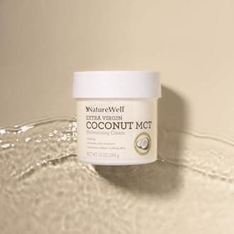 NATURE WELL Clinical Extra Virgin Coconut MCT Moisturizing Cream for Face, Body, & Hands, Firming, Provides Rich Moisture & Promotes Radiant Looking Skin, 10 oz