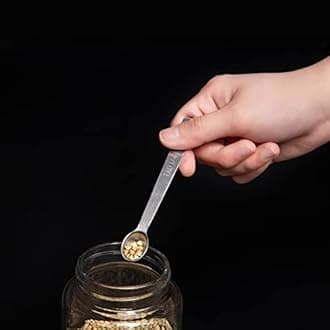 Gunmetal 5pcs mini measuring spoons