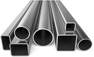 Stainless Steel Square Tubing Tube 25mm x 25mm x 1.2mm x 230mm, 1" x 1" x 1/20" x 9.06" Long, 10 Pack 304 SS Square Tubings 1.2mm Thickness Polished Finished from Bopaodao