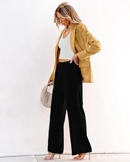 luvamia Blazers for Women Business Casual Dressy Work Fashion Lightweight Spring Summer Linen Unlined 2025 Suit Jackets