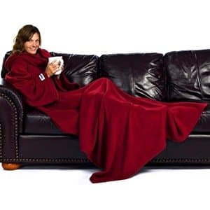 Ruby Wine Sleeved blanket with Sleeves