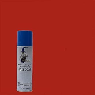 Dip Wizard Hydrographic Paint 12 Ounce Aerosol Spray Can Base Coat Hydro Graphic Film Water Transfer Printing Hydro Dipping Dip Paint (Pepper Red)