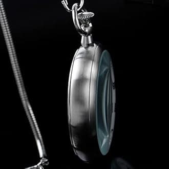 Alwesam Resistance Full Steel Pocket Watch Mechanical Hand Wind Antique Clock Honed Stainless Original with Chain & Box