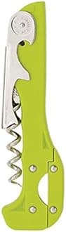 Franmara Boomerang Two-Step Corkscrew Wine Opener with Built-In Foil Cutter and Bottle Opener - Green