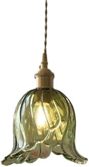 Amber Glass Pendant Lights Kitchen Island Nordic Modern Pendant Lighting Industrial Farmhouse Chandelier Clear Blown Glass Green Hanging Lamp For Bedroom Dining Room Bathroom Living Room