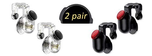 Mobile Game Controller [Upgrade Version] Mobile Gaming Trigger for PUBG/Fortnite/Rules of Survival Gaming Grip (Transparent)