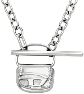 Diesel Men's Stainless Steel Necklace (Model: DX1593040), One Size, Stainless Steel, No Gems