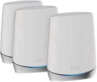 NETGEAR Orbi Whole Home Tri-Band Mesh WiFi 6 System (RBK753) – Router with 2 Satellite Extenders | Coverage up to 7,500 sq. ft. and 40+ Devices | AX4200 (Up to 4.2Gbps)