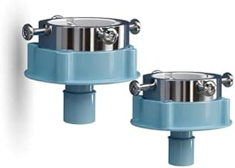 Washing Machine Tap Bush Adapter Connector | Universal Blue Tap Connector for Washing Machine Inlet Hose Pipe | Leak-Proof, Durable (Blue Adapter, 2)