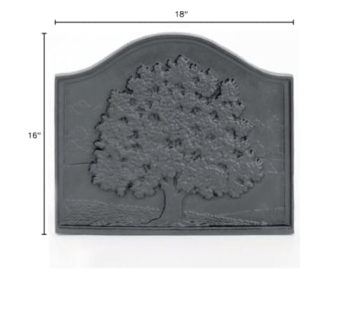 18" x 16" Small Oak Fireback