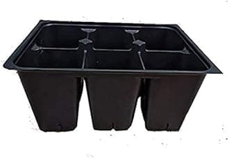 Seed Starter Trays 360 DEEP Extra Large Cells Total (60 Trays of 6 Cells Each)