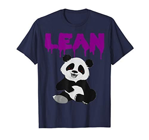 Funny codein panda - purple lean t-shirt