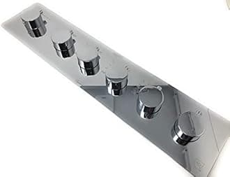 Cascada Luxurious Recessed Large LED Waterfall Rainfall Shower System (Brushe...