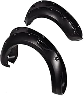 PIT66 Fender Flares, Compatible With 2011-2018 Ford Ranger T6 (2015-2018 Model Must Remove Factory Mudflaps) Paintable Smooth Matte Pocket Riveted Style Wheel Flares, 4PCS