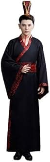 Men's Ancient Chinese Hanfu Dress Long Robe Traditional Cosplay Costume