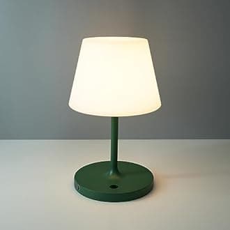 Outdoor Battery Operated Table Lamp Waterproof, 4000mAh Cordless Table Lamp Rechargeable, Touch Dimmable Desk Lamp, LED Night Light for Patio Camping Restaurant Home, H9.6in, Green