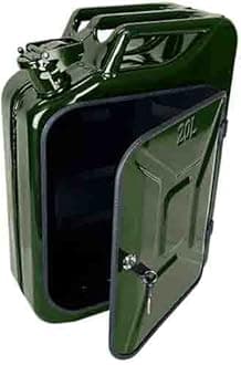 ASOC Metal Jerry Can Drinks Cabinet - Mini Bar - Spirits Mixers Glasses Bottles GREEN