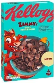 Kellogg's Zimmy Choco Dragon Shells,