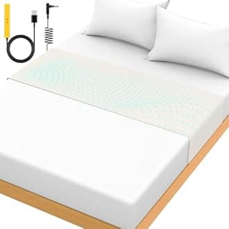 Grounding Mat for Bed 90% Organic Cotton+10% Pure Silver Fiber, Grounding Fitted Sheets for All Mattress Sizes, with Static grounding Cord and Test Pen (White, 105.2 * 23.3 inch)