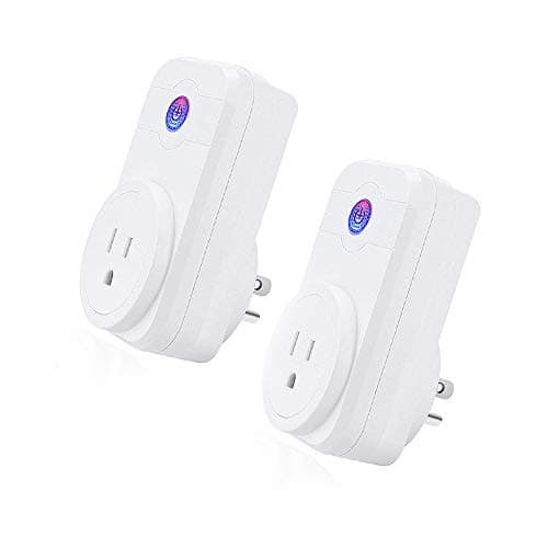 LINGANZH Smart Plug WiFi Smart Socket Compatible with Alexa and Google Home,Timer Schedule WiFi Plug, No Hub Required (2-pack)