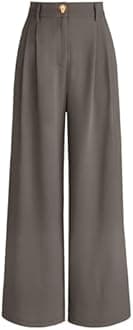 AUTOMET womens AUTOMET Wide Leg Dress Pants Modern