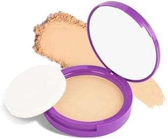 SUGAR POP Longwear Compact with Castor Oil & Vitamin E | PressedSetting Powder with UV Protection | Matte & Long Lasting | 9gm - 06 Ivory