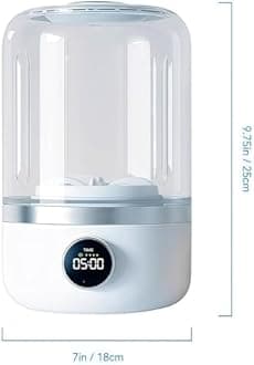 Wireless Washing Machine, Portable Rechargeable Mini Washing Machine for Underwear, Portable Underwear Washer Mini, Cordless Small Laundry Machine Ideal for Home,Travel,Camping (Deluxe White)