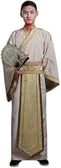 Ez-sofei Men Chinese Traditional Ancient Kung Fu Hanfu Cosplay Costume