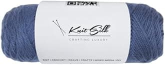 Knitsilk 100% Merino Wool Yarn | 200+ Yards| 100gx2 Count |200 Grams |Handcrafted Material for Knitting, Crocheting & Weaving| Pack of 2
