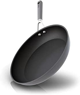 Ninja CW60030 NeverStick Comfort Grip 12" Fry Pan, Nonstick, Durable, Scratch Resistant, Dishwasher Safe, Oven Safe to 400°F, Silicone Handles, Grey