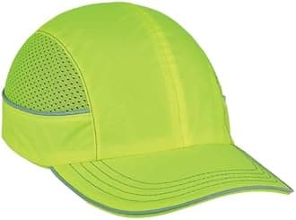 Ergodyne Skullerz 8950 Safety Bump Cap, Long Brim, Lime