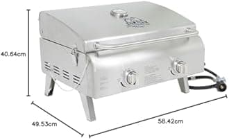 Pit Boss Grills 75275 Stainless Steel Two-Burner Portable Grill