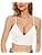 Low Back Non-Wired U Shaped Backless Convertible Spaghetti Strap Bra for Women Halter Top Bralette