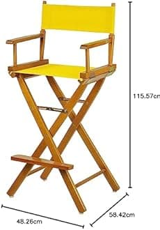 Casual Home 230-05/021-34 Director Chair 30" - Bar Height Honey OakFrame/Gold Canvas