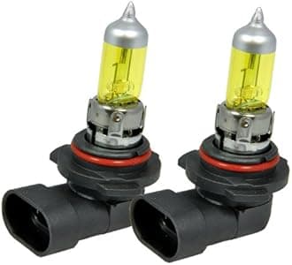 ICBEAMER 9006 HB4 12V 100W Direct Replacement for Auto Car Factory Halogen Light Bulbs [Color: Yellow] Pack of 2