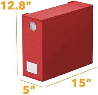 SpaceAid 4 Pack Bed Sheet Organizers & Storage, Foldable Linen Closet Organizer, XL Sheet Folder Set Keeper with Window (Queen & King Size) Bedding Container (Red, 4 Pack)