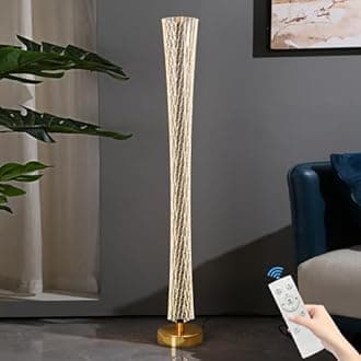 Mikeru 49" Floor Lamp, Led Floor Lamps with ON/Off Foot Switch for Living Room, Bright Modern Reading Unique Floor Lamp