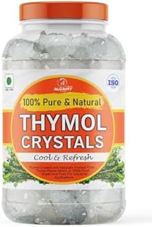AAAL 100% Pure Thymol Crystals 1 KG Food Grade And Edible/Freshness Sealed Pack (JAR, 1KG)