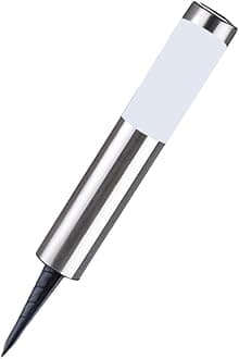 NUOBESTY Solar Outdoor Lawn Lamp Stainless Steel LEDs Garden Light Easy Installation for Driveways Walkways and Patios Solar Powered to Hours of Illumination